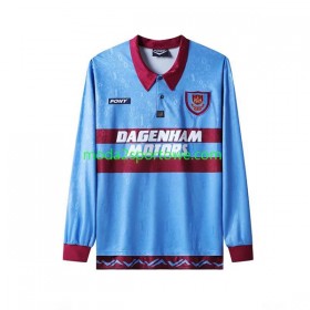 Koszulka West Ham United 1995-1996 Retro Domowe Stroje Piłkarskie Długi Rękaw